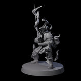 Smoking Shadow Paladin B Miniature for Dungeons and Dragons, Pathfinder or other TTRPGs