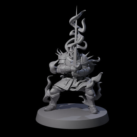 Smoking Shadow Paladin B Miniature for Dungeons and Dragons, Pathfinder or other TTRPGs