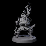 Smoking Shadow Paladin B Miniature for Dungeons and Dragons, Pathfinder or other TTRPGs