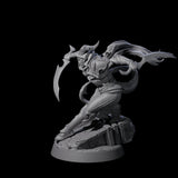 Smooth Tiefling Assassin Miniature for Dungeons and Dragons, Pathfinder or other TTRPGs