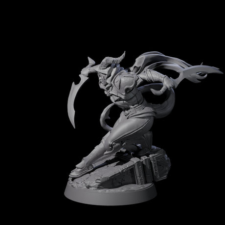 Smooth Tiefling Assassin Miniature for Dungeons and Dragons, Pathfinder or other TTRPGs