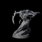 Smooth Tiefling Assassin Miniature for Dungeons and Dragons, Pathfinder or other TTRPGs