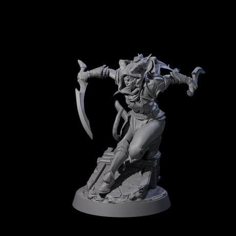 Smooth Tiefling Assassin Miniature for Dungeons and Dragons, Pathfinder or other TTRPGs
