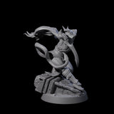 Smooth Tiefling Assassin Miniature for Dungeons and Dragons, Pathfinder or other TTRPGs