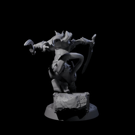 Smooth Tiefling Assassin Miniature for Dungeons and Dragons, Pathfinder or other TTRPGs