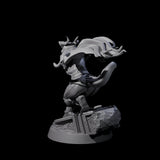 Smooth Tiefling Assassin Miniature for Dungeons and Dragons, Pathfinder or other TTRPGs