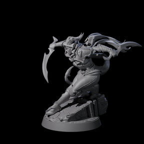 Smooth Tiefling Assassin Miniature for Dungeons and Dragons, Pathfinder or other TTRPGs