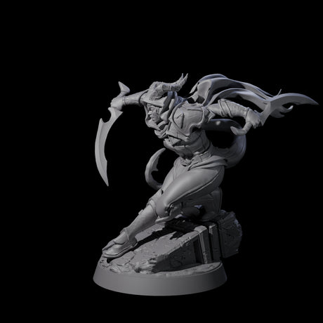 Smooth Tiefling Assassin Miniature for Dungeons and Dragons, Pathfinder or other TTRPGs