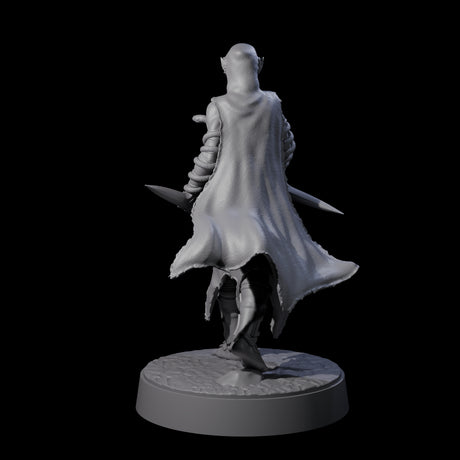 Snake Charmer Elf Rogue Miniature for Dungeons and Dragons, Pathfinder or other TTRPGs