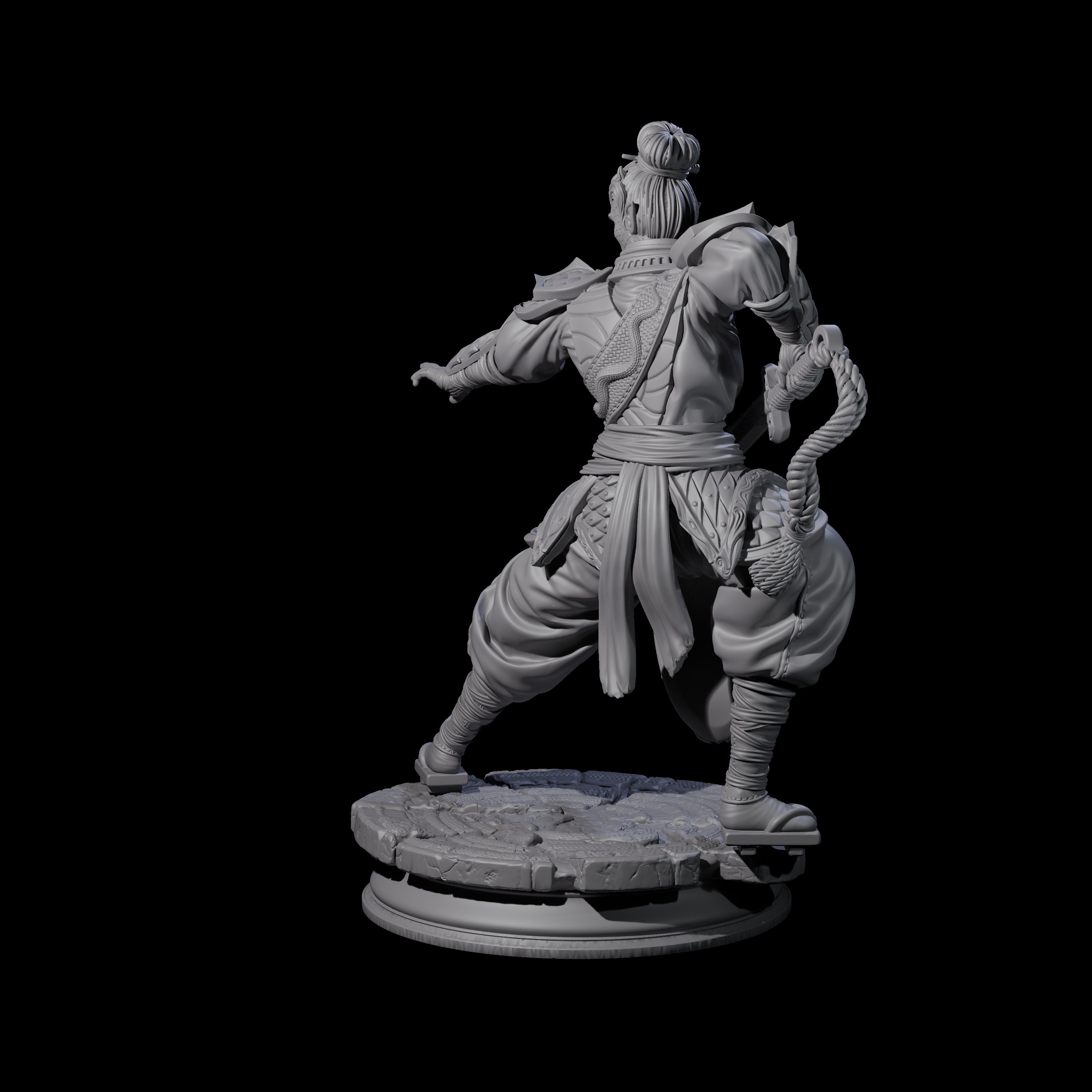 Snakey Monk Miniature for Dungeons and Dragons, Pathfinder or other TTRPGs