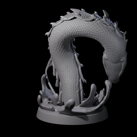Snapping Alligator Worm Miniature for Dungeons and Dragons, Pathfinder or other TTRPGs