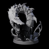 Snapping Alligator Worm Miniature for Dungeons and Dragons, Pathfinder or other TTRPGs