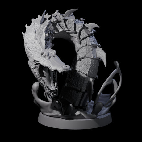 Snapping Alligator Worm Miniature for Dungeons and Dragons, Pathfinder or other TTRPGs
