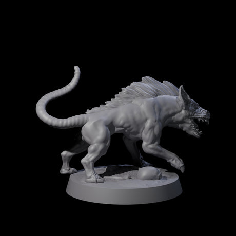 Snarling Goblin Dog B Miniature for Dungeons and Dragons, Pathfinder or other TTRPGs