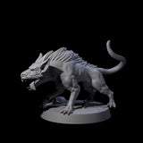 Snarling Goblin Dog B Miniature for Dungeons and Dragons, Pathfinder or other TTRPGs