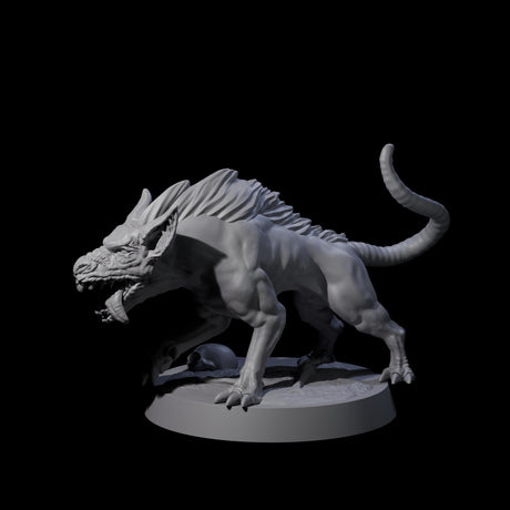 Snarling Goblin Dog B Miniature for Dungeons and Dragons, Pathfinder or other TTRPGs