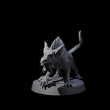 Snarling Goblin Dog B Miniature for Dungeons and Dragons, Pathfinder or other TTRPGs