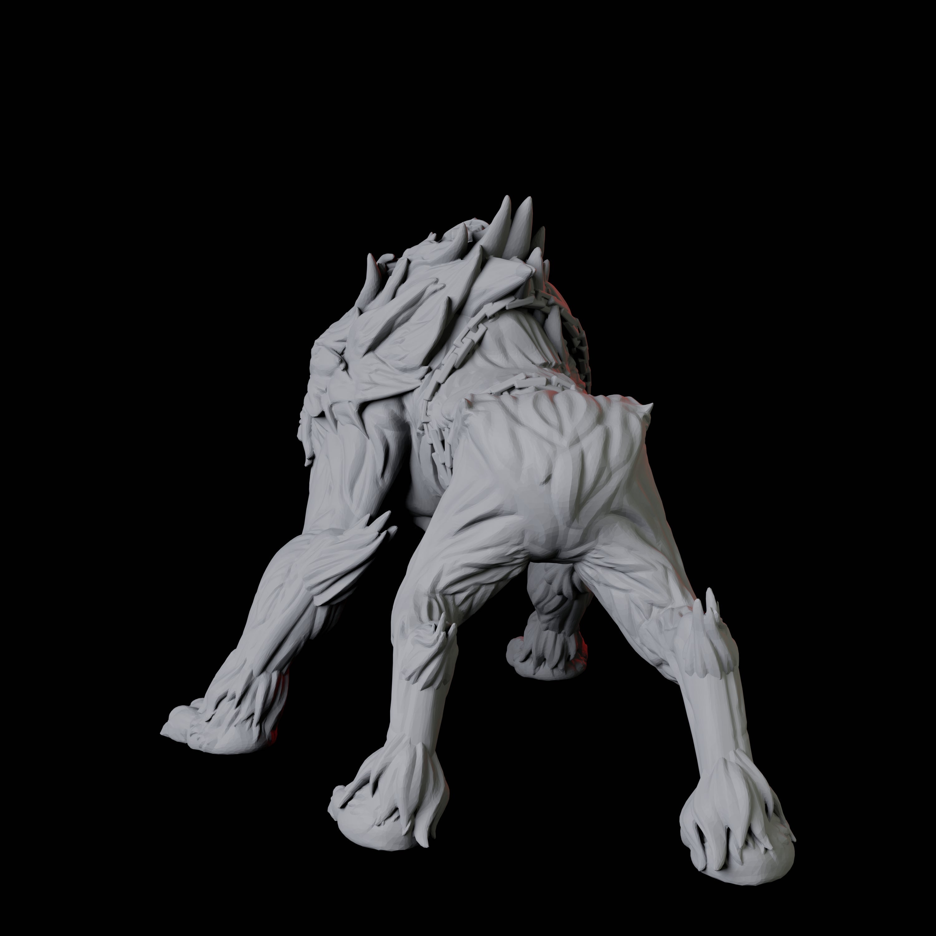 Snarling Hell Hound B Miniature for Dungeons and Dragons, Pathfinder or other TTRPGs