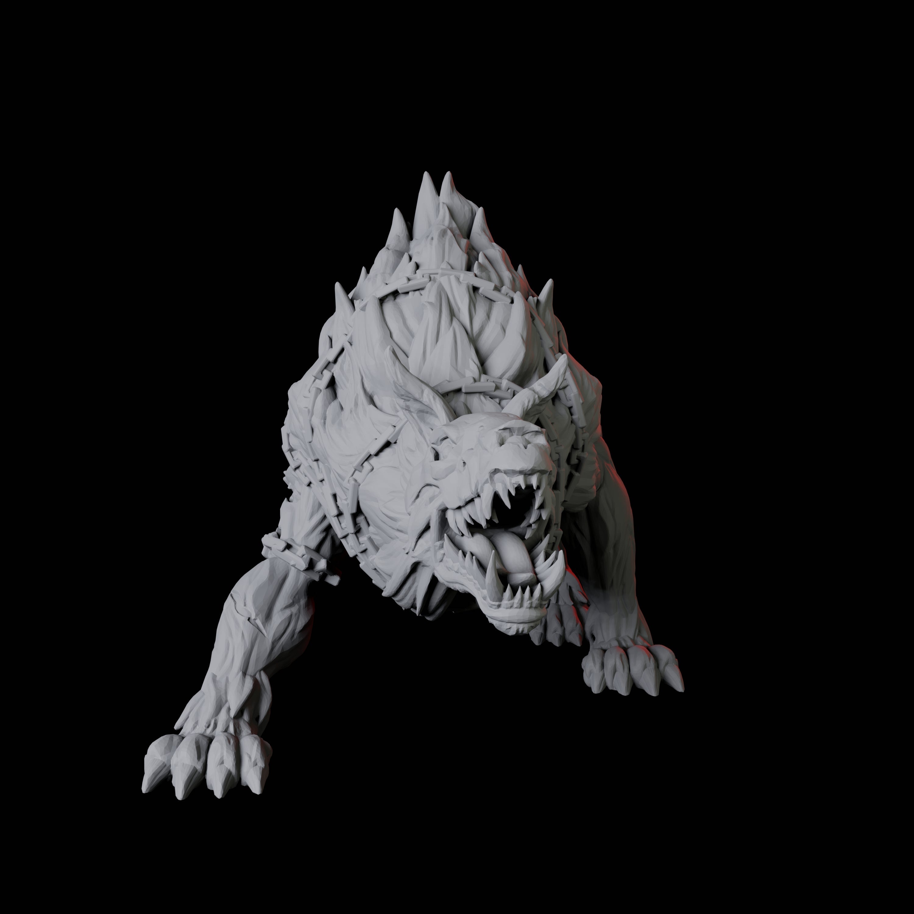 Snarling Hell Hound C Miniature for Dungeons and Dragons, Pathfinder or other TTRPGs