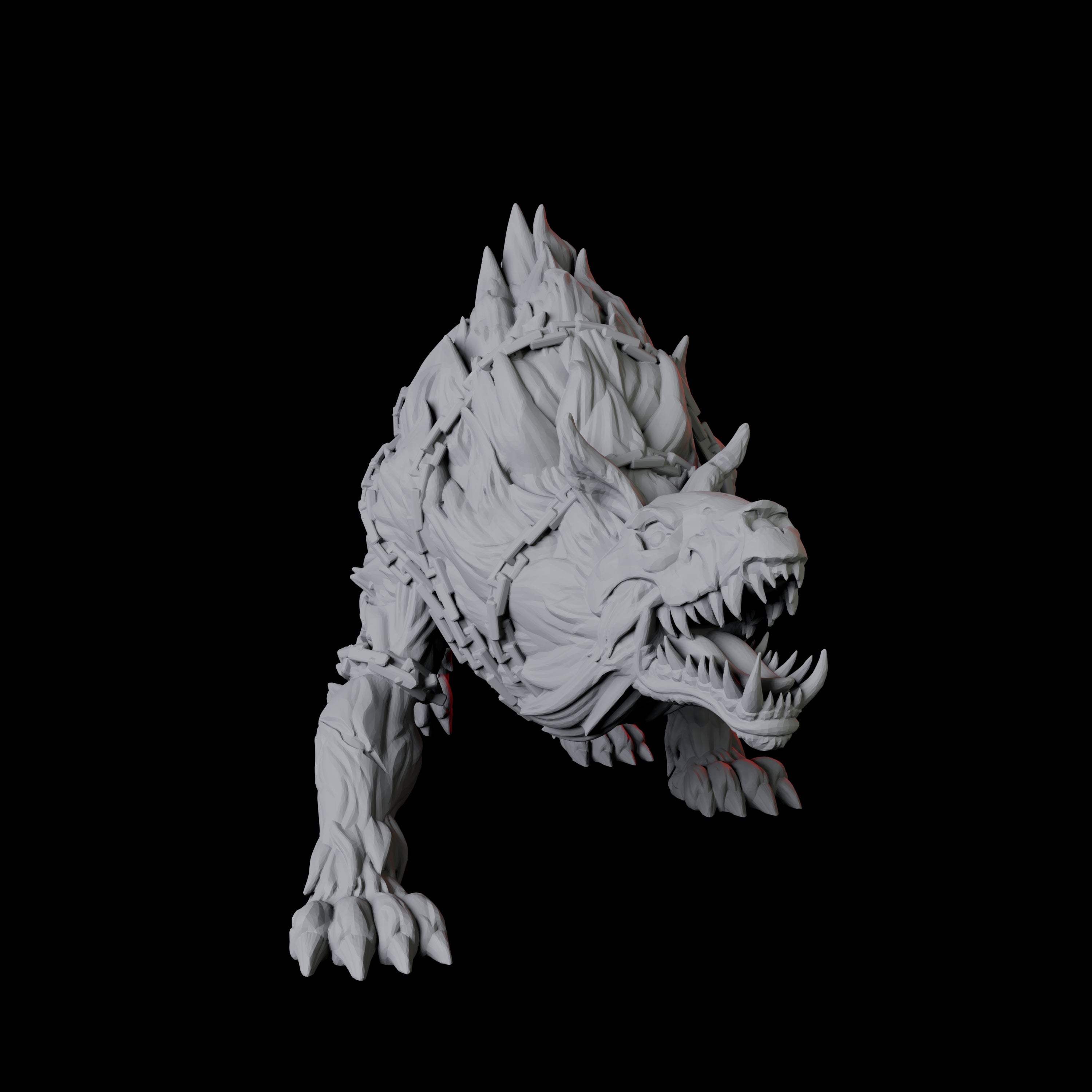 Snarling Hell Hound C Miniature for Dungeons and Dragons, Pathfinder or other TTRPGs