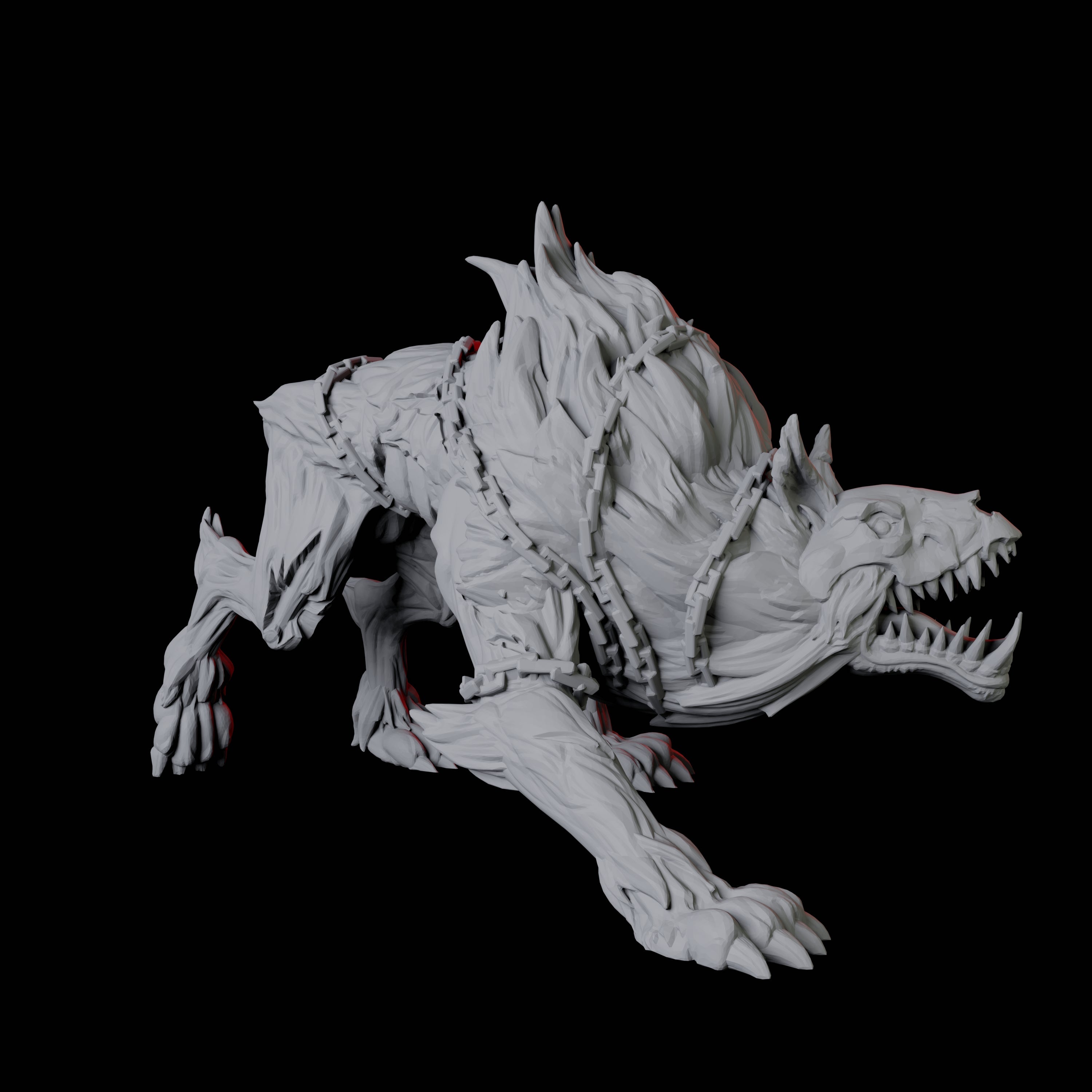 Snarling Hell Hound C Miniature for Dungeons and Dragons, Pathfinder or other TTRPGs