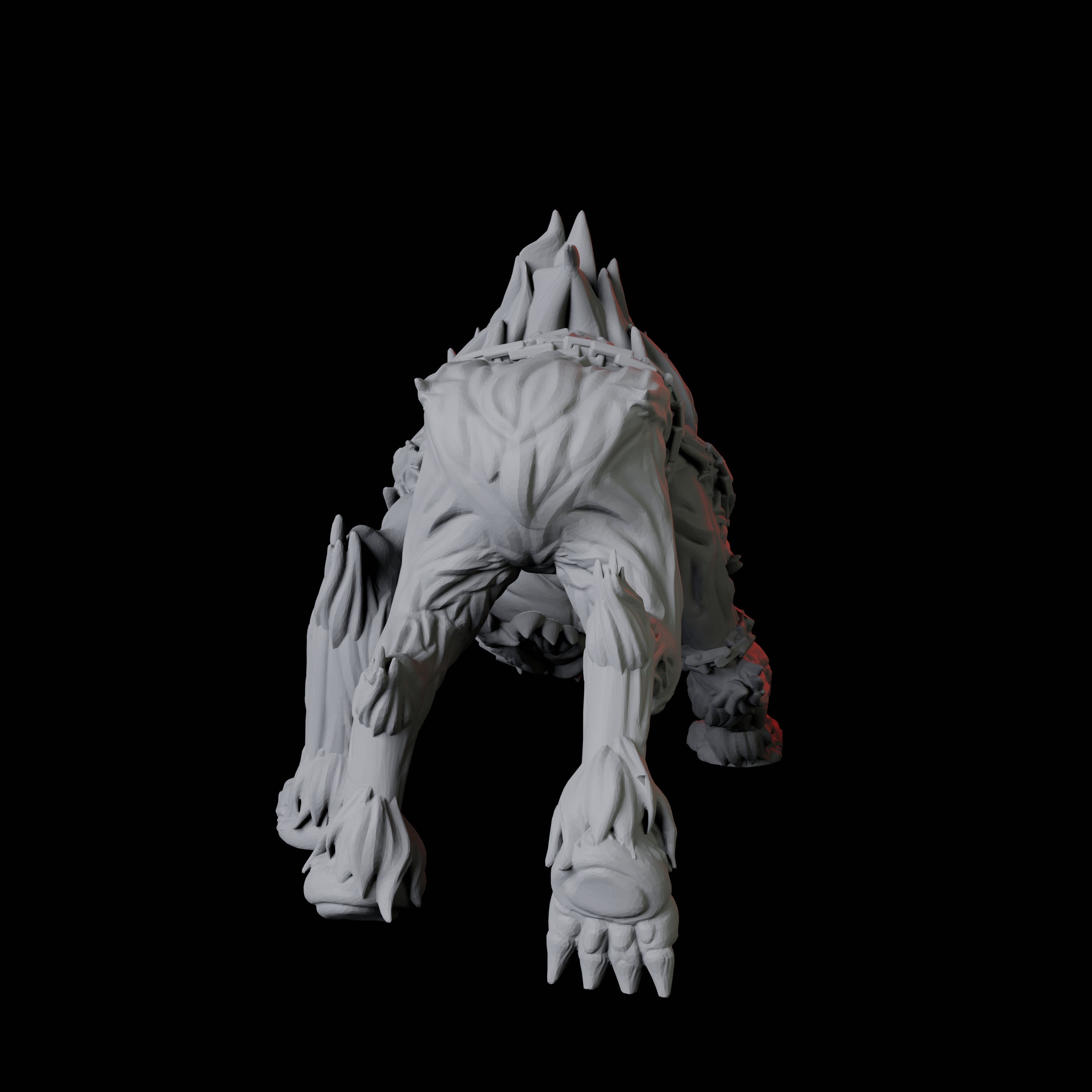 Snarling Hell Hound C Miniature for Dungeons and Dragons, Pathfinder or other TTRPGs