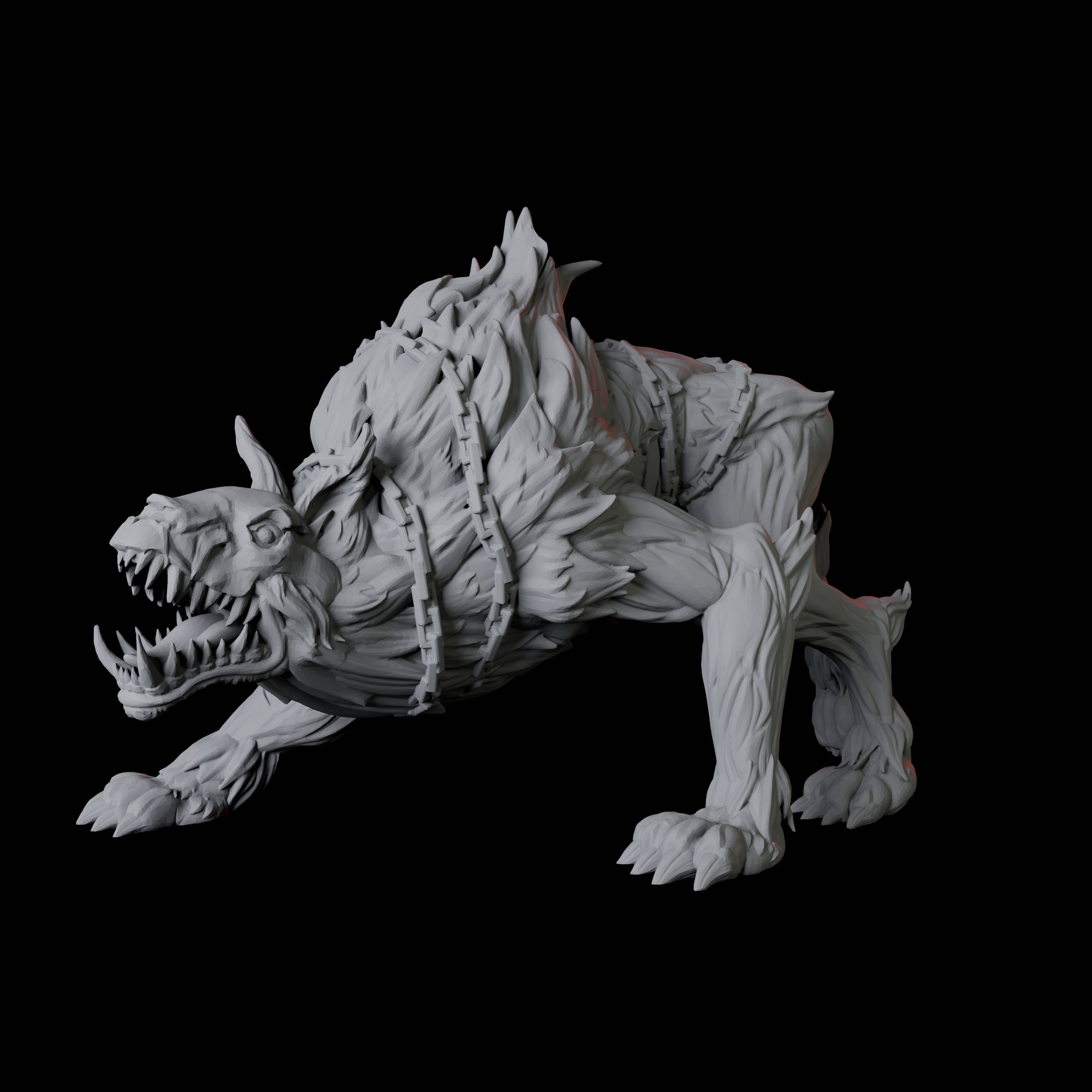 Snarling Hell Hound C Miniature for Dungeons and Dragons, Pathfinder or other TTRPGs