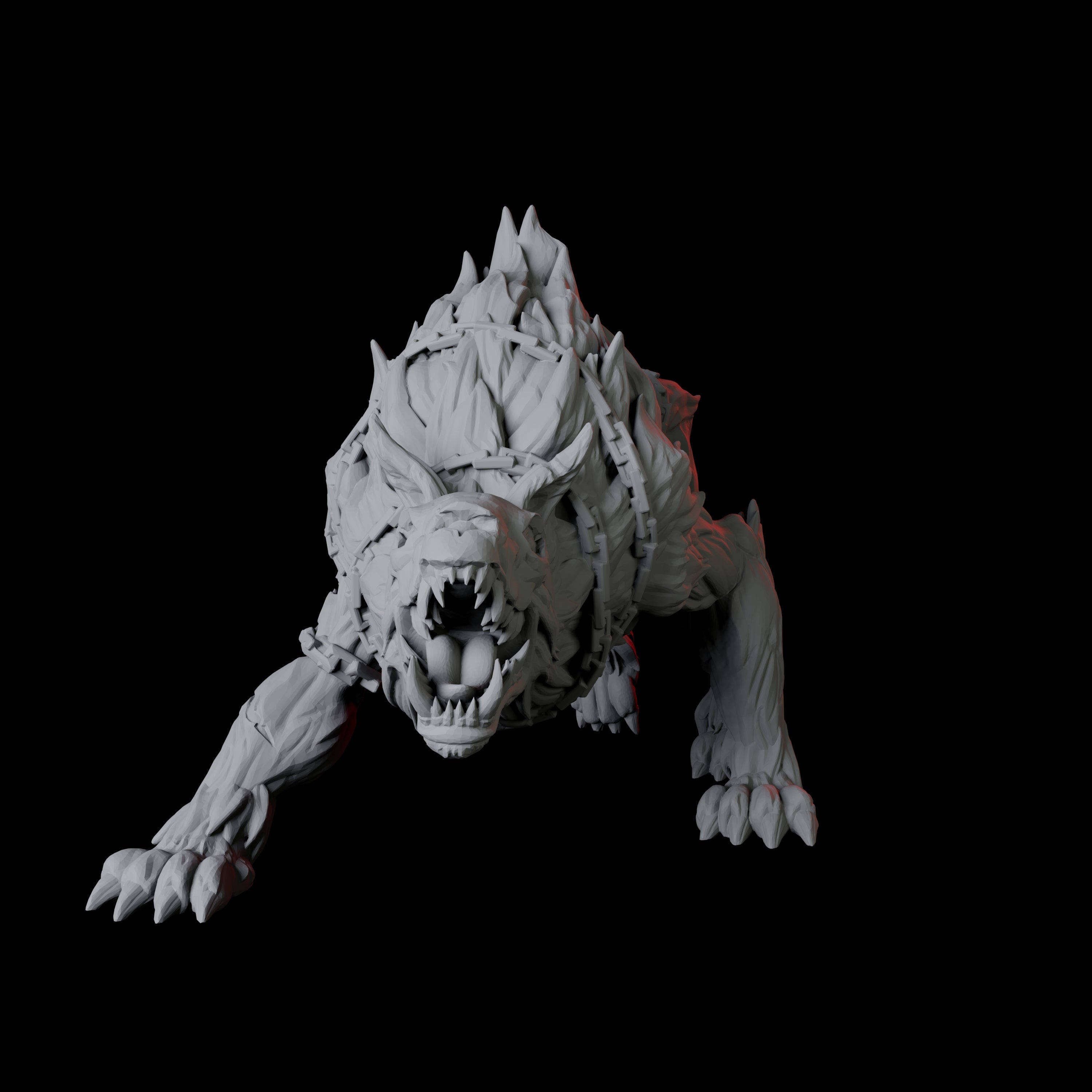 Snarling Hell Hound C Miniature for Dungeons and Dragons, Pathfinder or other TTRPGs