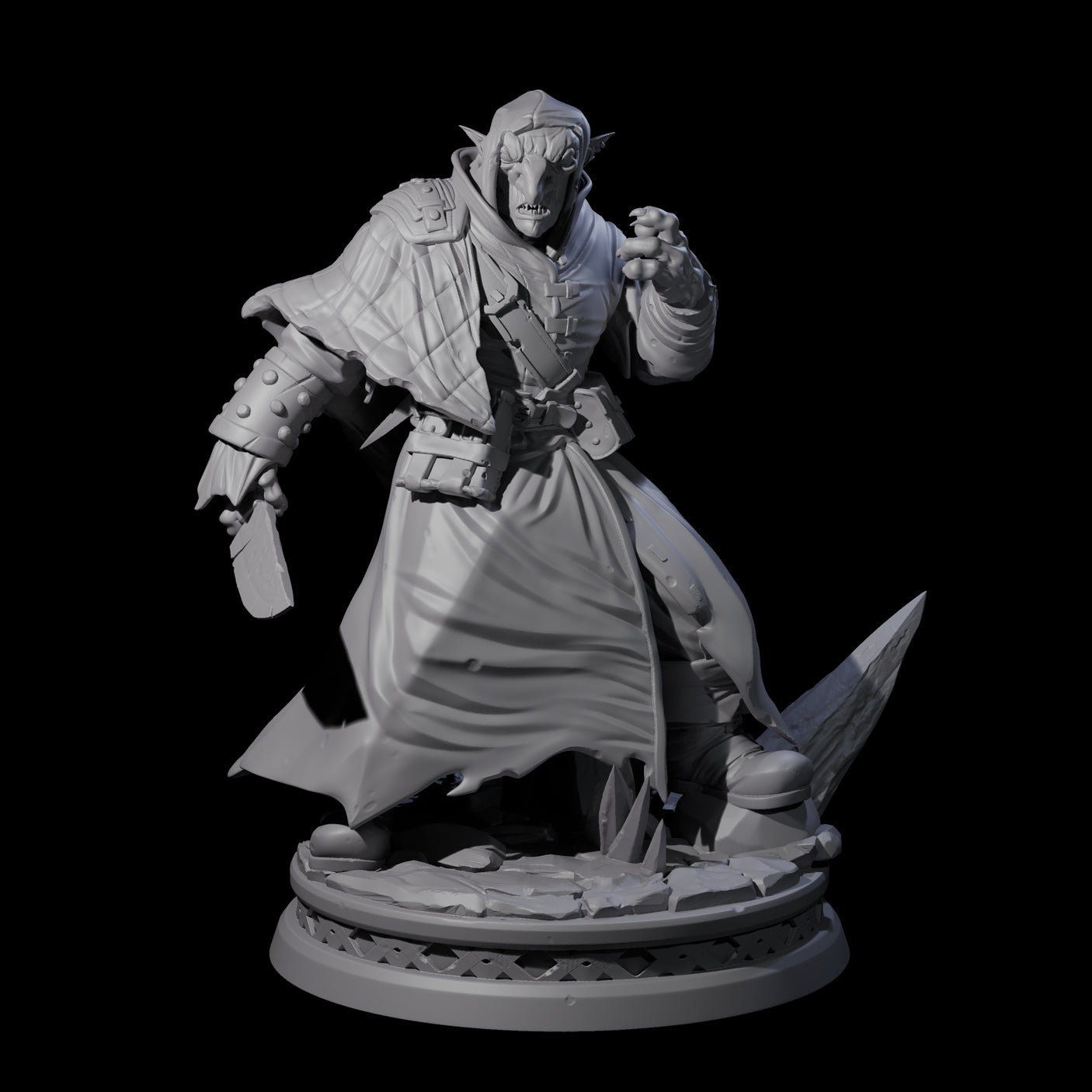 Snarling Hobgoblin Alchemist Miniature for Dungeons and Dragons, Pathfinder or other TTRPGs