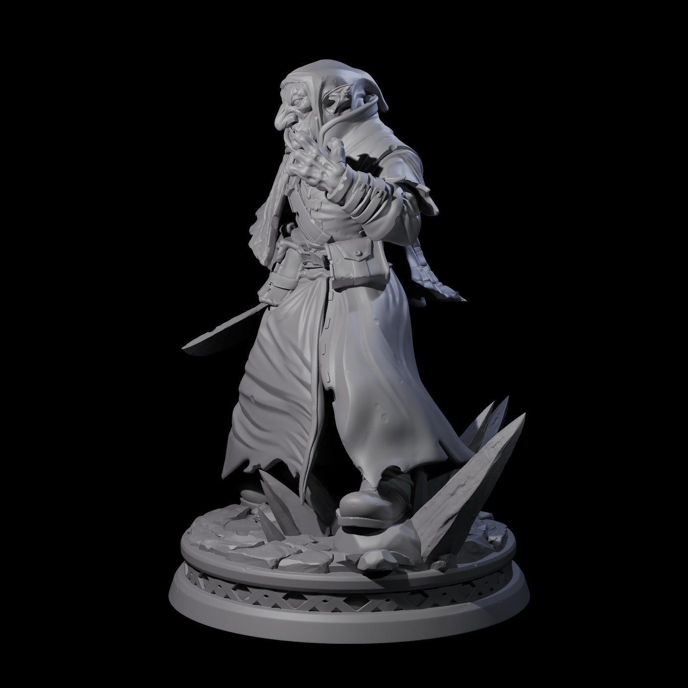 Snarling Hobgoblin Alchemist Miniature for Dungeons and Dragons, Pathfinder or other TTRPGs