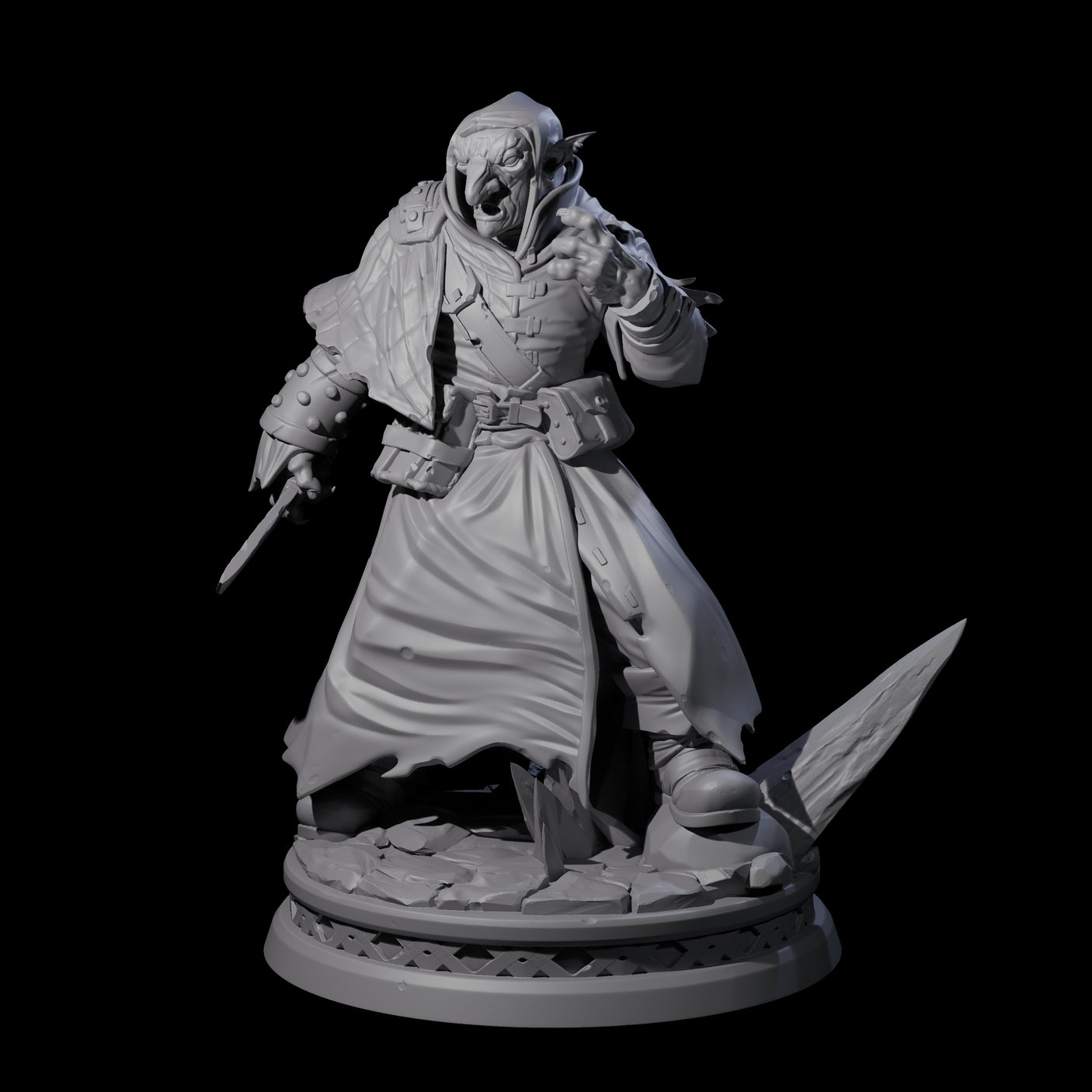 Snarling Hobgoblin Alchemist Miniature for Dungeons and Dragons, Pathfinder or other TTRPGs