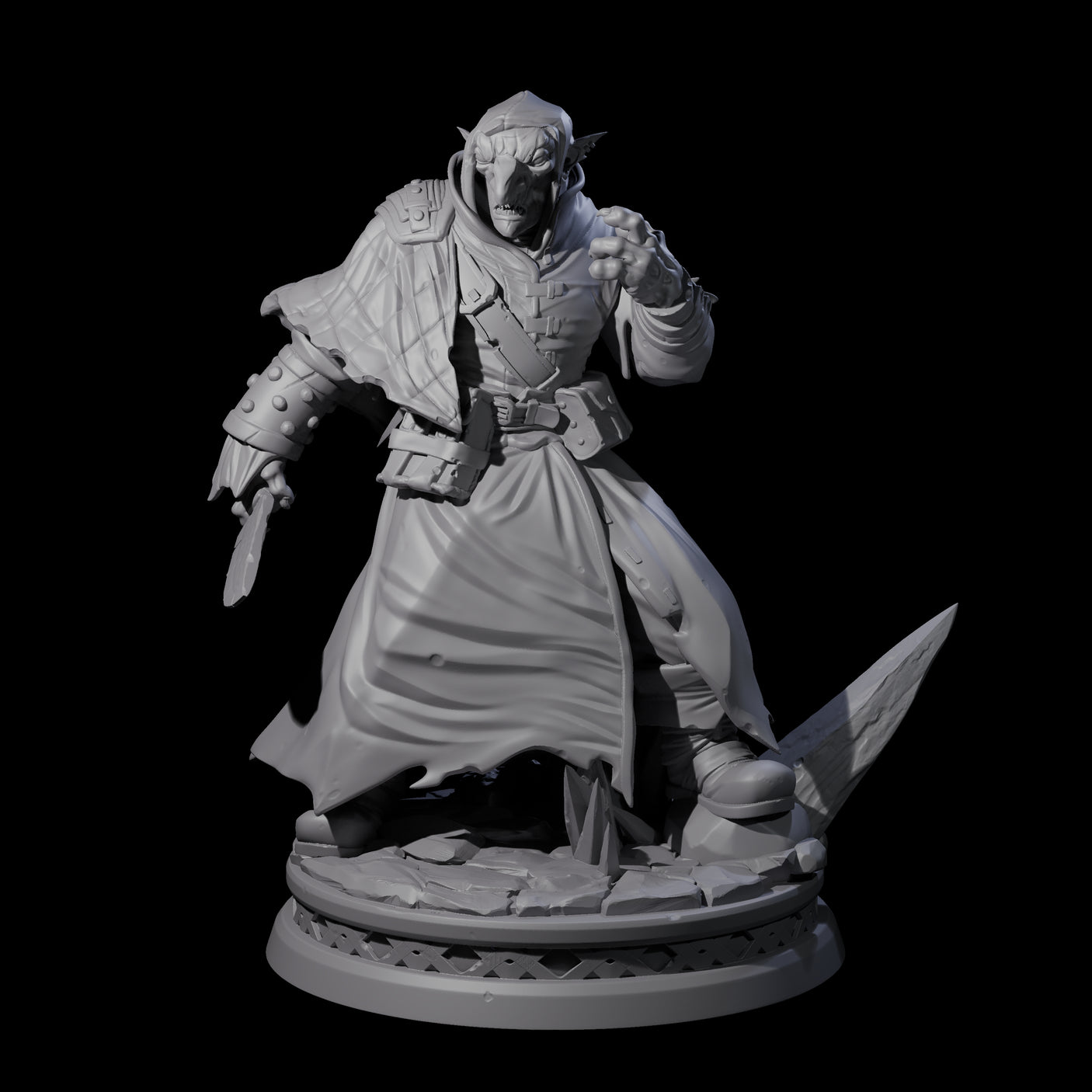 Snarling Hobgoblin Alchemist Miniature for Dungeons and Dragons, Pathfinder or other TTRPGs