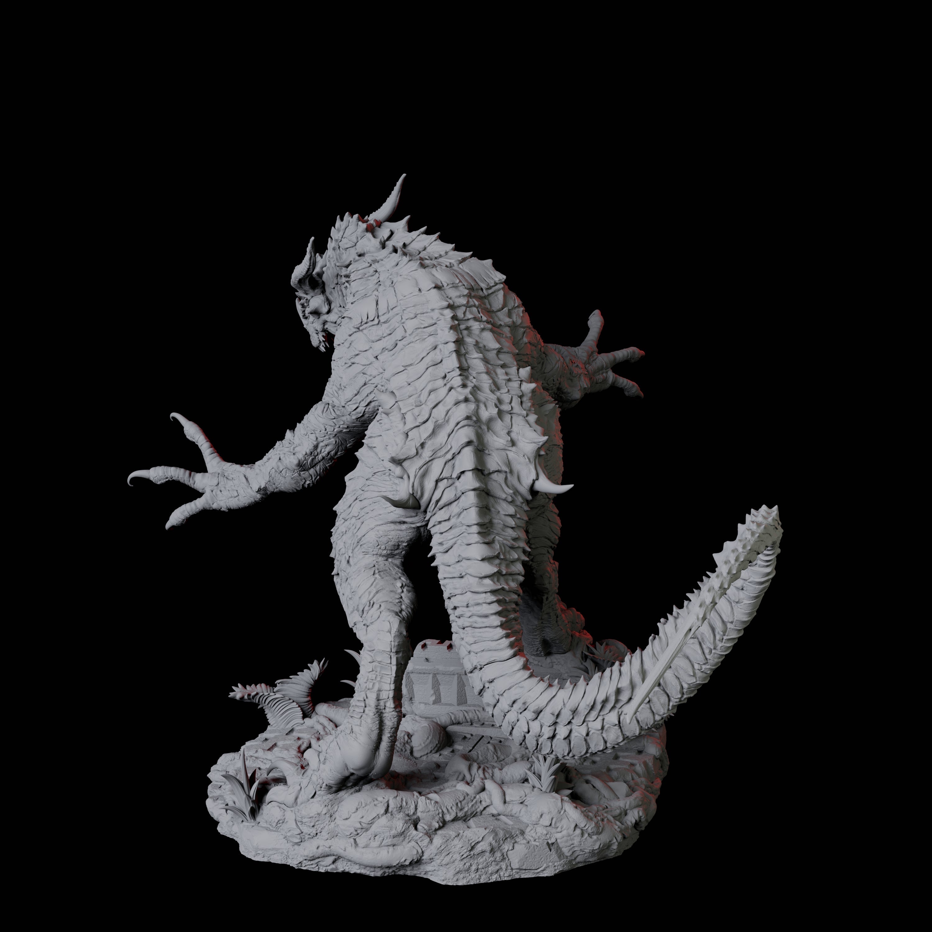 Snarling Velociraptor Miniature for Dungeons and Dragons, Pathfinder or other TTRPGs