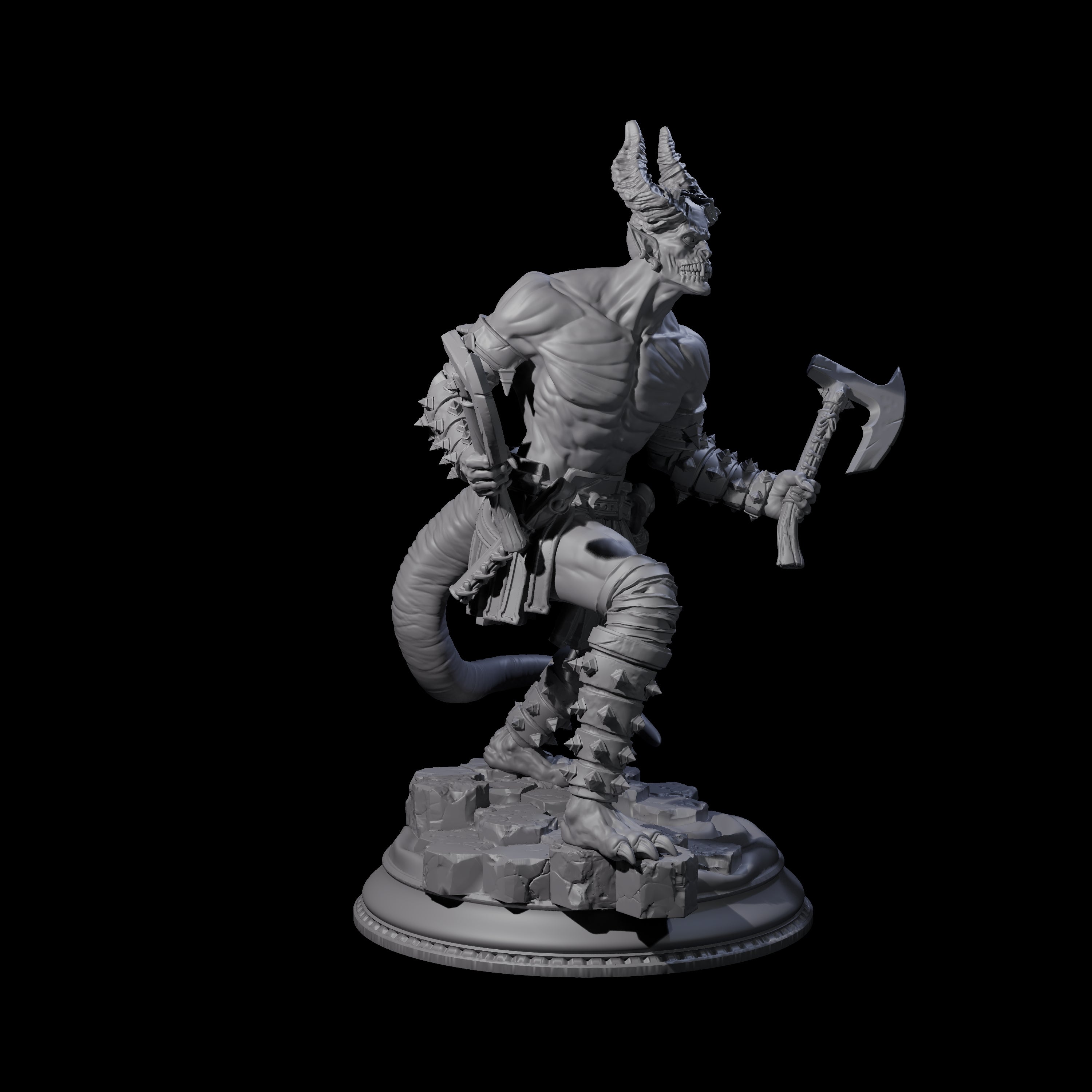 Snarling Vordine A Miniature for Dungeons and Dragons, Pathfinder or other TTRPGs