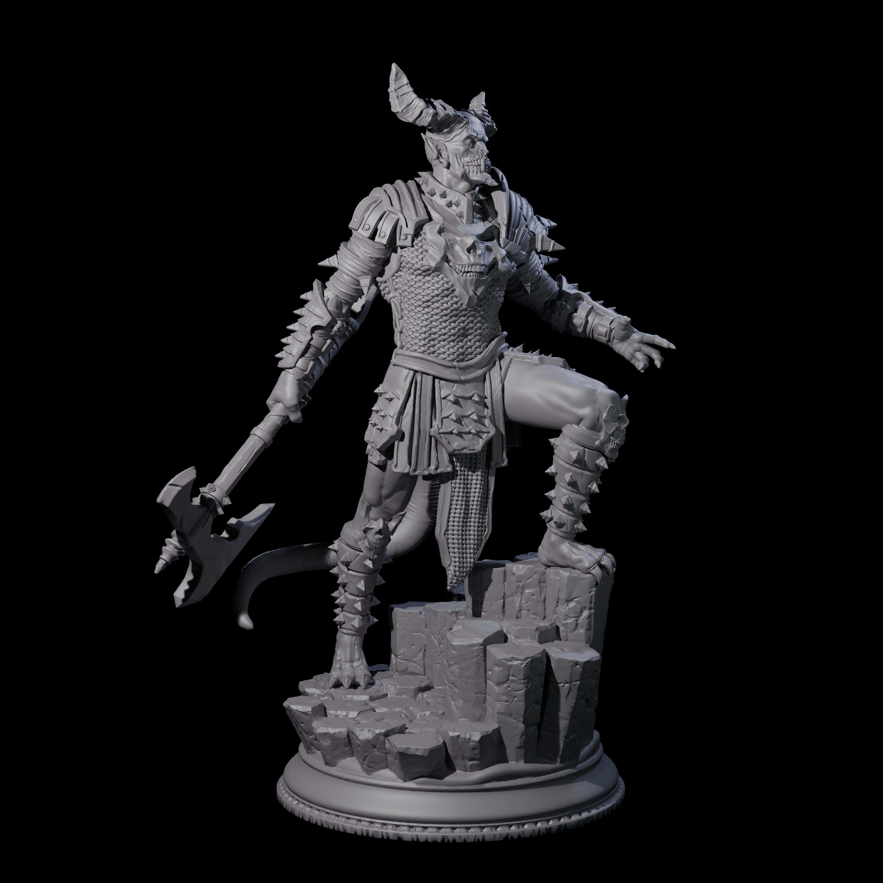 Snarling Vordine B Miniature for Dungeons and Dragons, Pathfinder or other TTRPGs