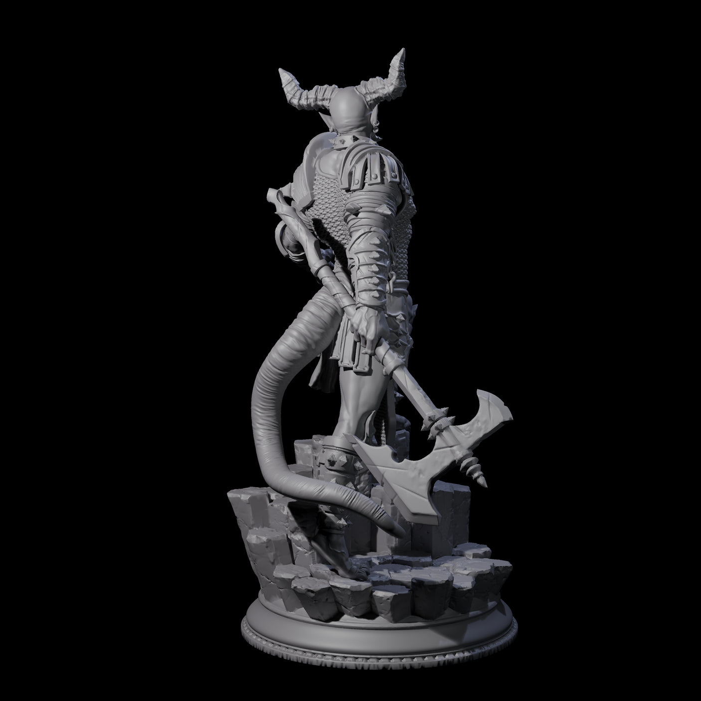Snarling Vordine B Miniature for Dungeons and Dragons, Pathfinder or other TTRPGs