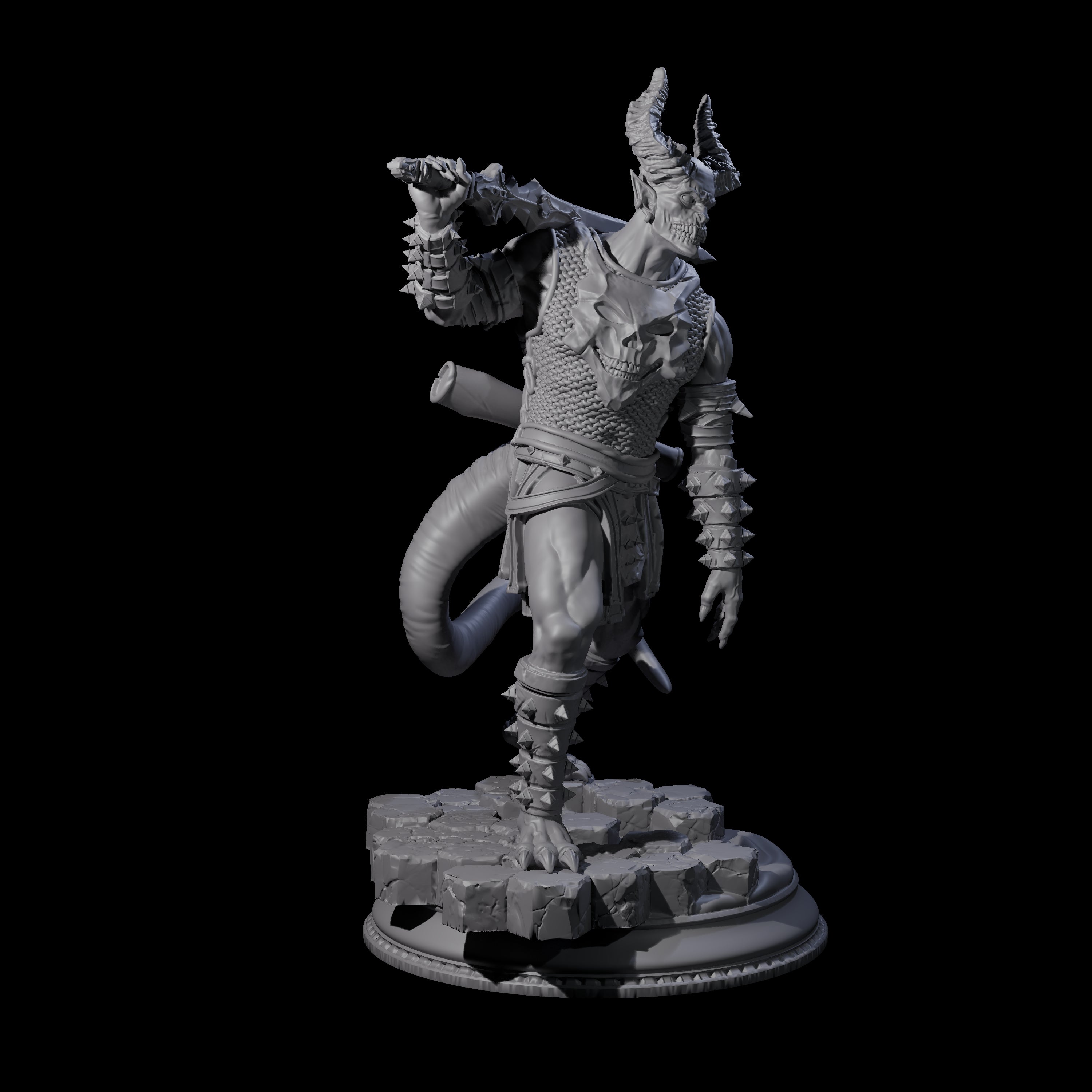 Snarling Vordine C Miniature for Dungeons and Dragons, Pathfinder or other TTRPGs
