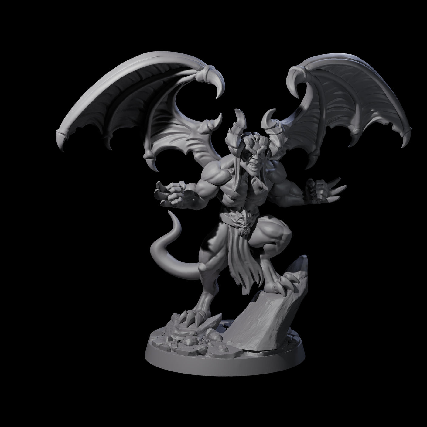 Snarling Wolverine-like Imp Miniature for Dungeons and Dragons, Pathfinder or other TTRPGs