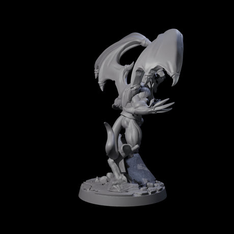 Snarling Wolverine-like Imp Miniature for Dungeons and Dragons, Pathfinder or other TTRPGs
