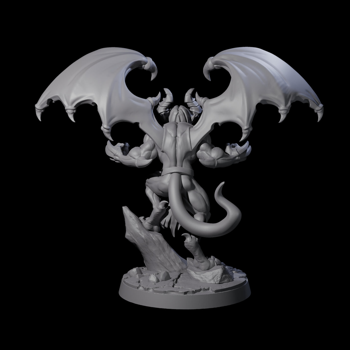 Snarling Wolverine-like Imp Miniature for Dungeons and Dragons, Pathfinder or other TTRPGs