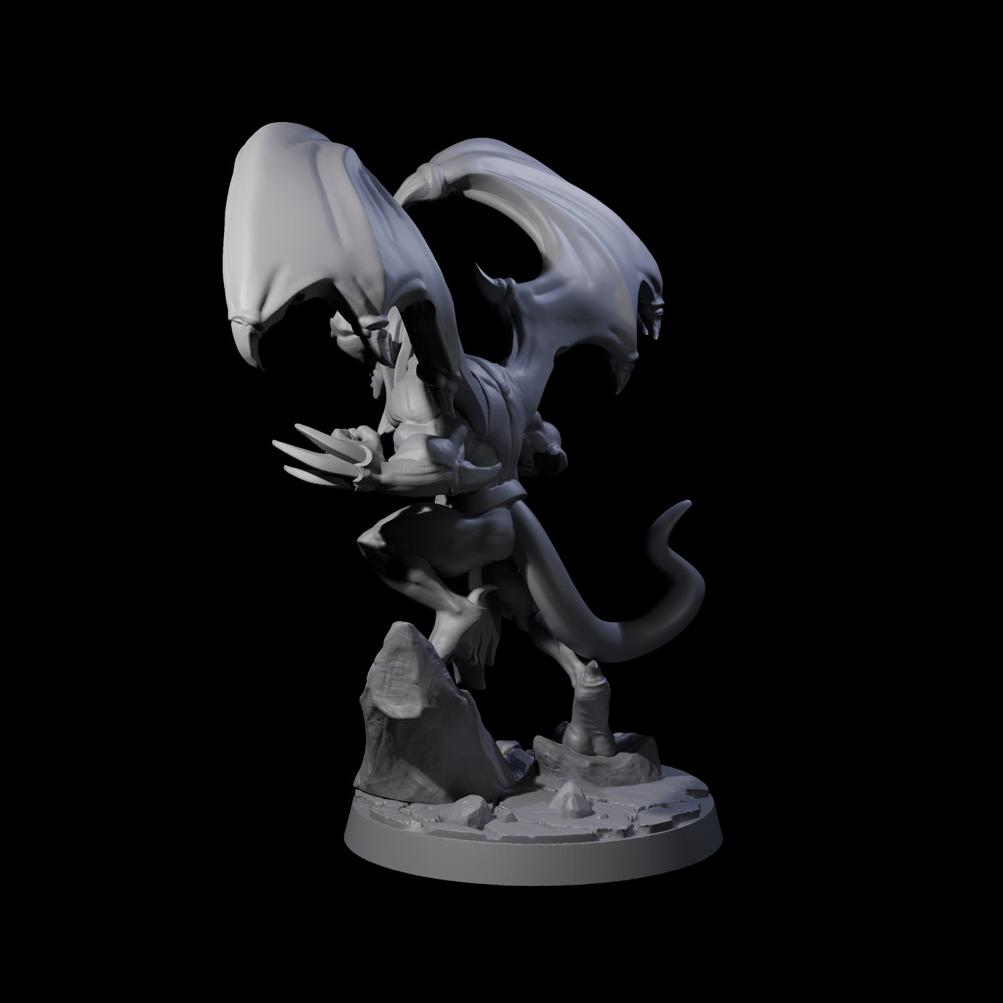 Snarling Wolverine-like Imp Miniature for Dungeons and Dragons, Pathfinder or other TTRPGs