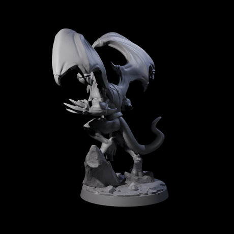 Snarling Wolverine-like Imp Miniature for Dungeons and Dragons, Pathfinder or other TTRPGs