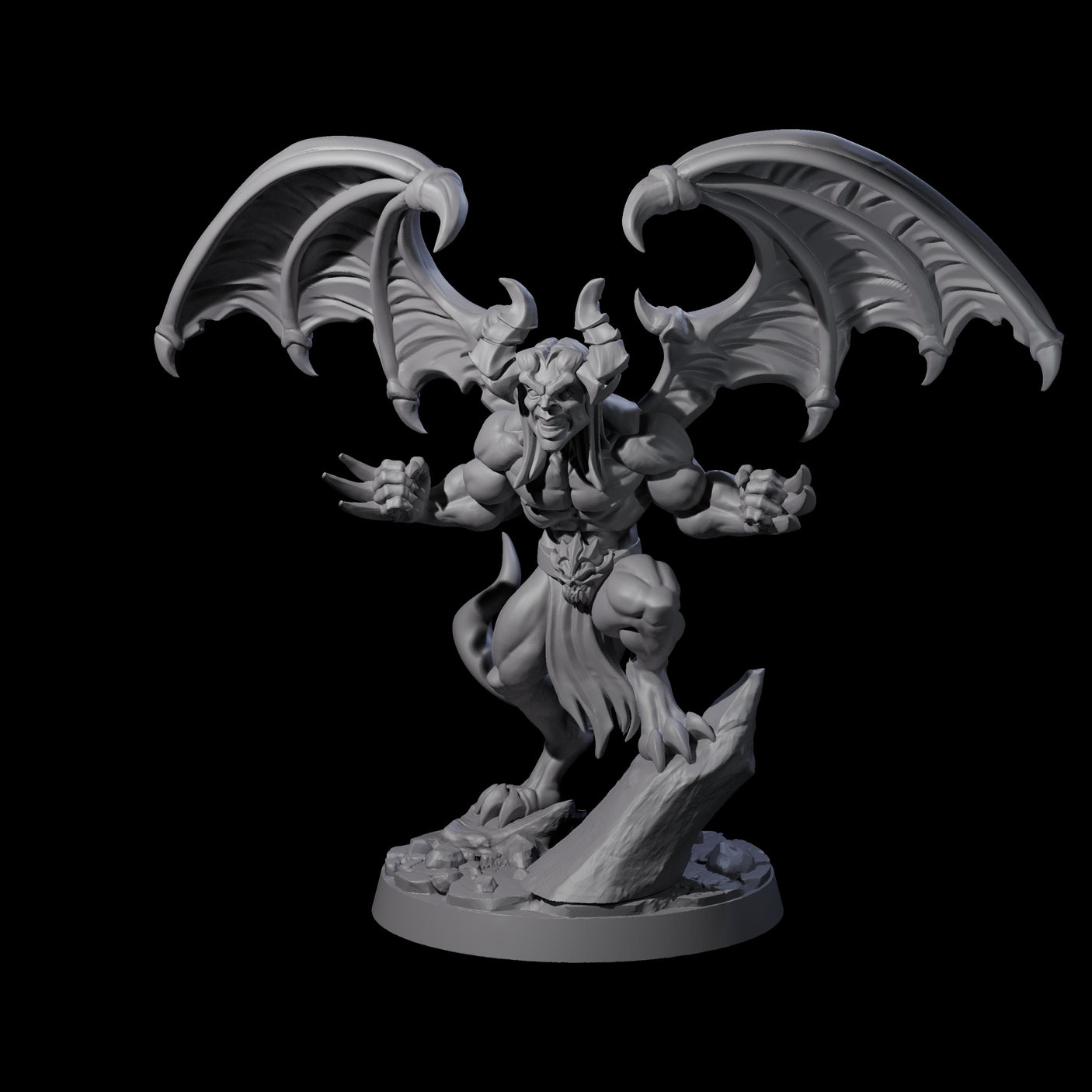 Snarling Wolverine-like Imp Miniature for Dungeons and Dragons, Pathfinder or other TTRPGs