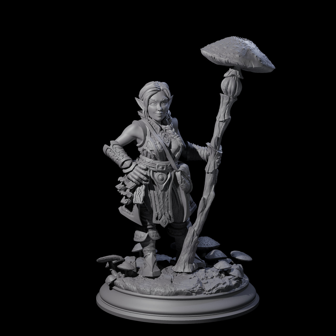 Snazzy Herbalist Miniature for Dungeons and Dragons, Pathfinder or other TTRPGs