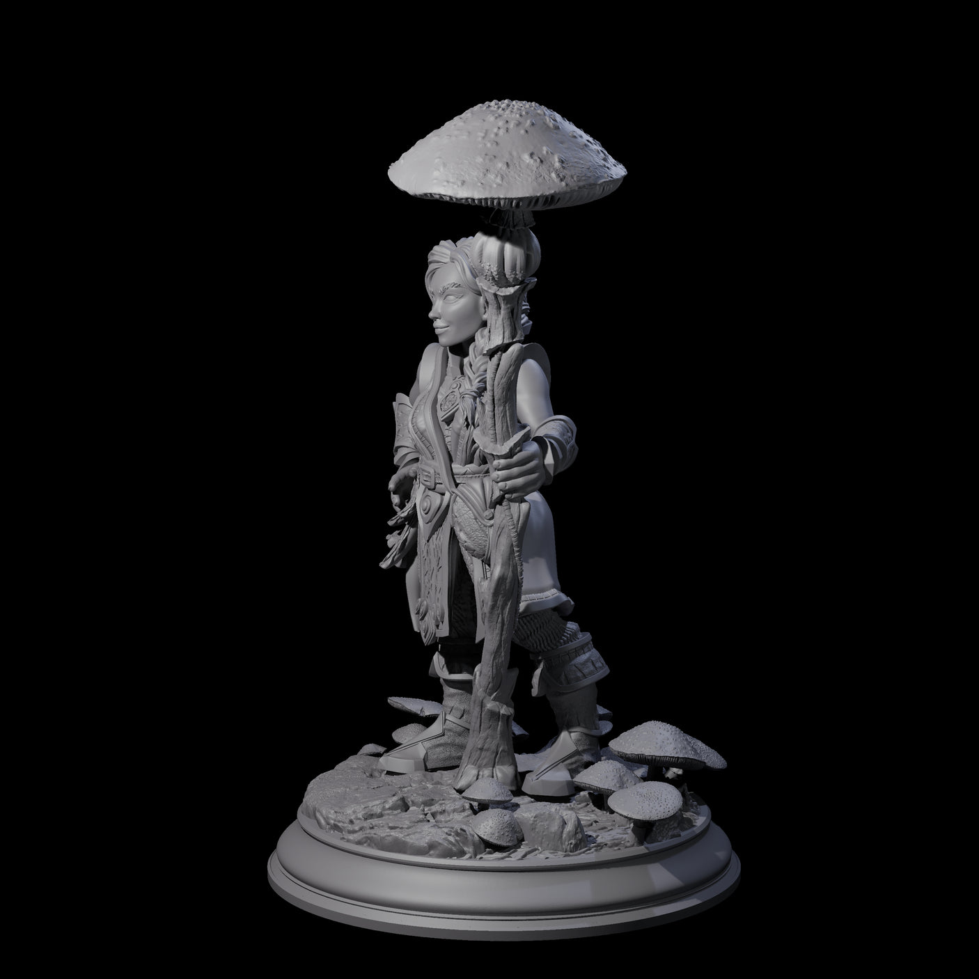 Snazzy Herbalist Miniature for Dungeons and Dragons, Pathfinder or other TTRPGs