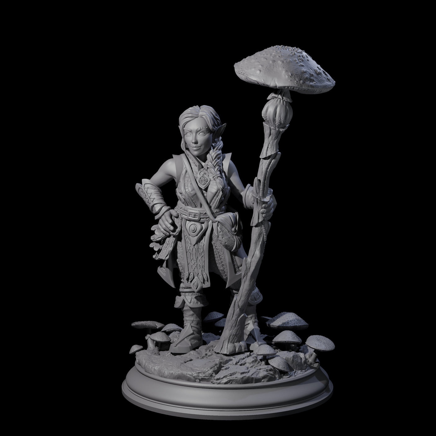 Snazzy Herbalist Miniature for Dungeons and Dragons, Pathfinder or other TTRPGs