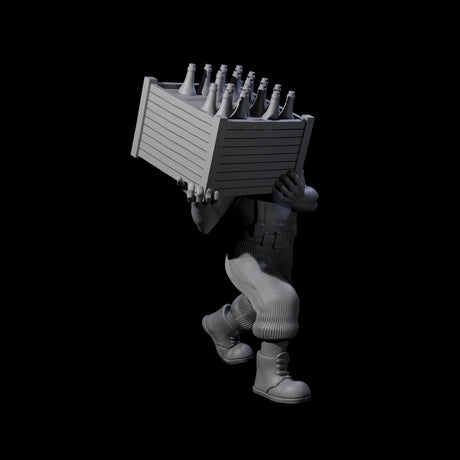 Sneaking Bootlegger Miniature for Dungeons and Dragons, Pathfinder or other TTRPGs