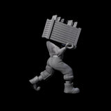 Sneaking Bootlegger Miniature for Dungeons and Dragons, Pathfinder or other TTRPGs