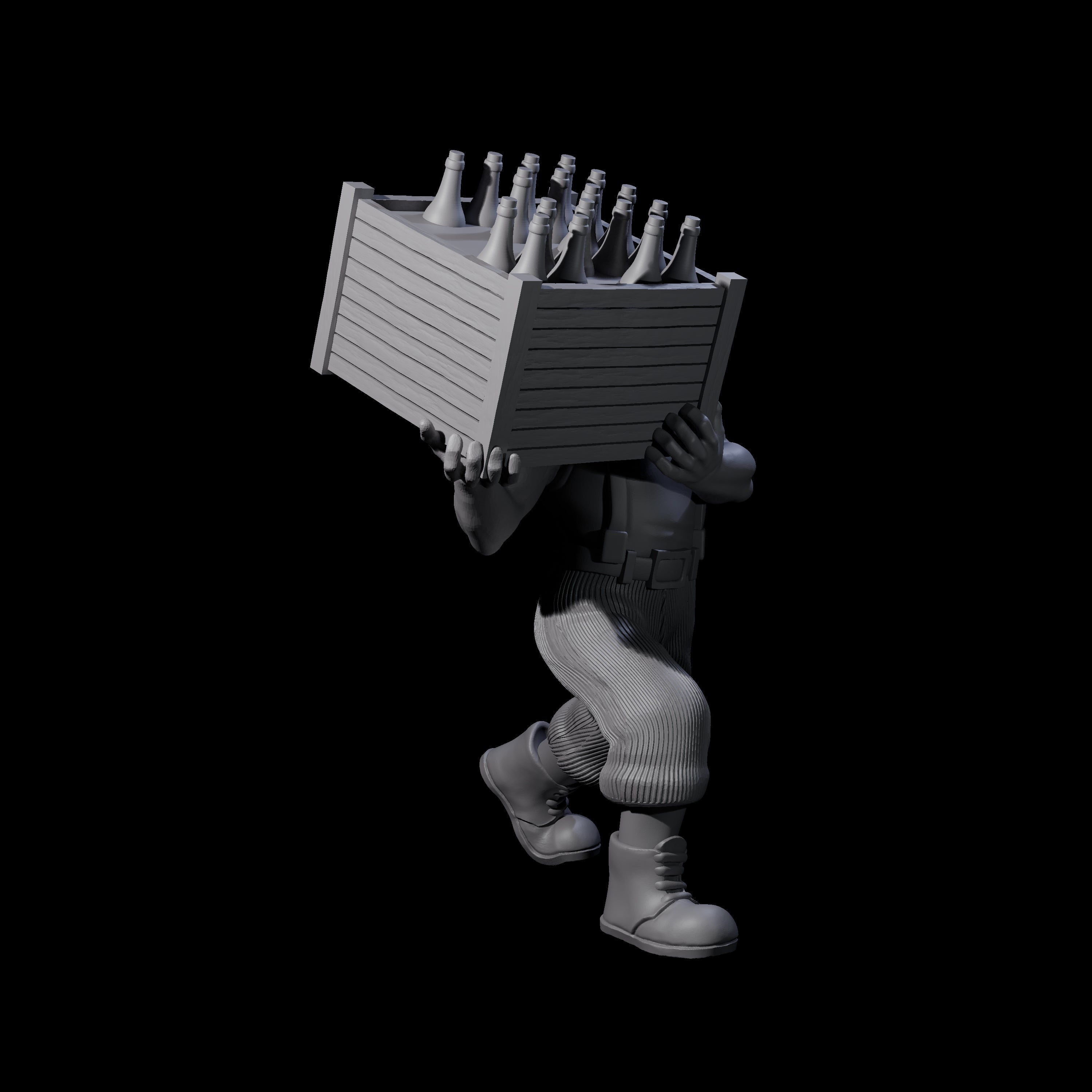 Sneaking Bootlegger Miniature for Dungeons and Dragons, Pathfinder or other TTRPGs