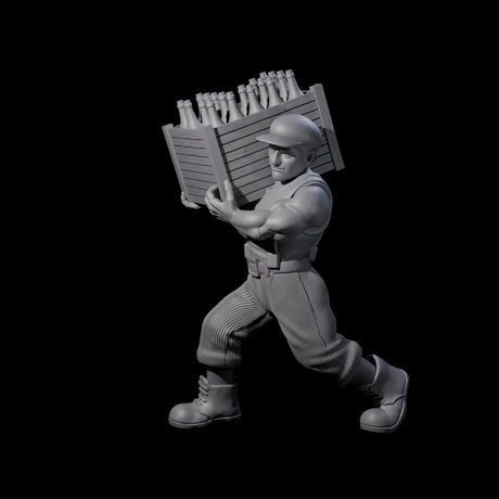 Sneaking Bootlegger Miniature for Dungeons and Dragons, Pathfinder or other TTRPGs
